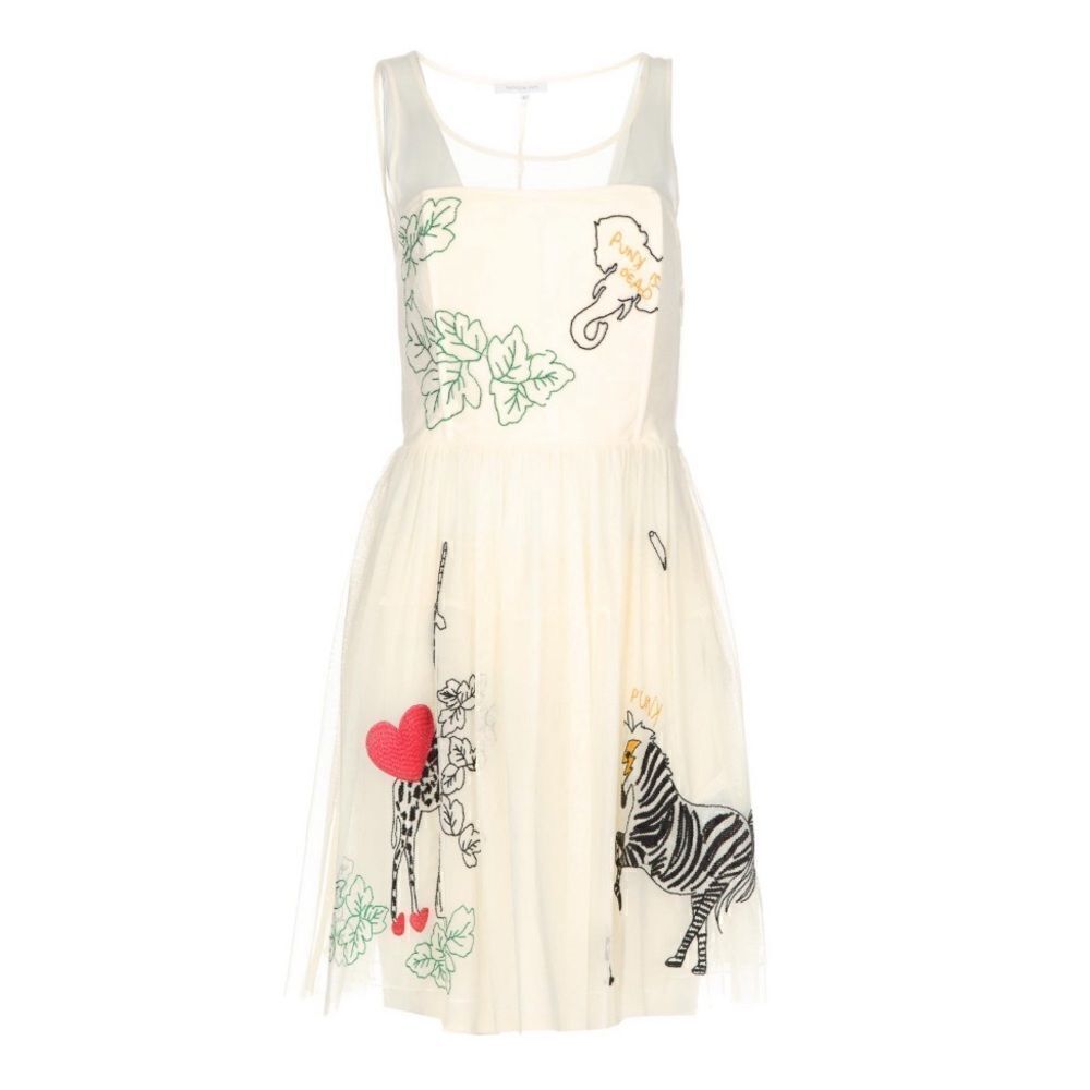 PATRIZIA PEPE Lea Embroidered Dress 40